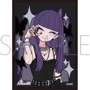 ムービック（movic） Arteveloカードスリーブ わき 「黒蝶」art-004