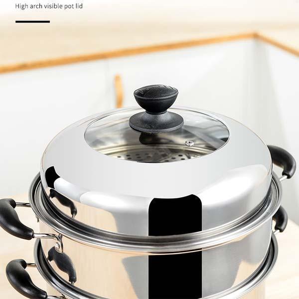 IH対応 三段 3段 蒸し器 30cm 生活用品 キッチン用品 調理器物