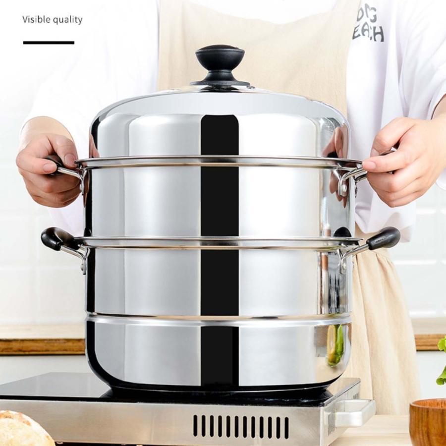 IH対応 三段 3段 蒸し器 30cm 生活用品 キッチン用品 調理器物