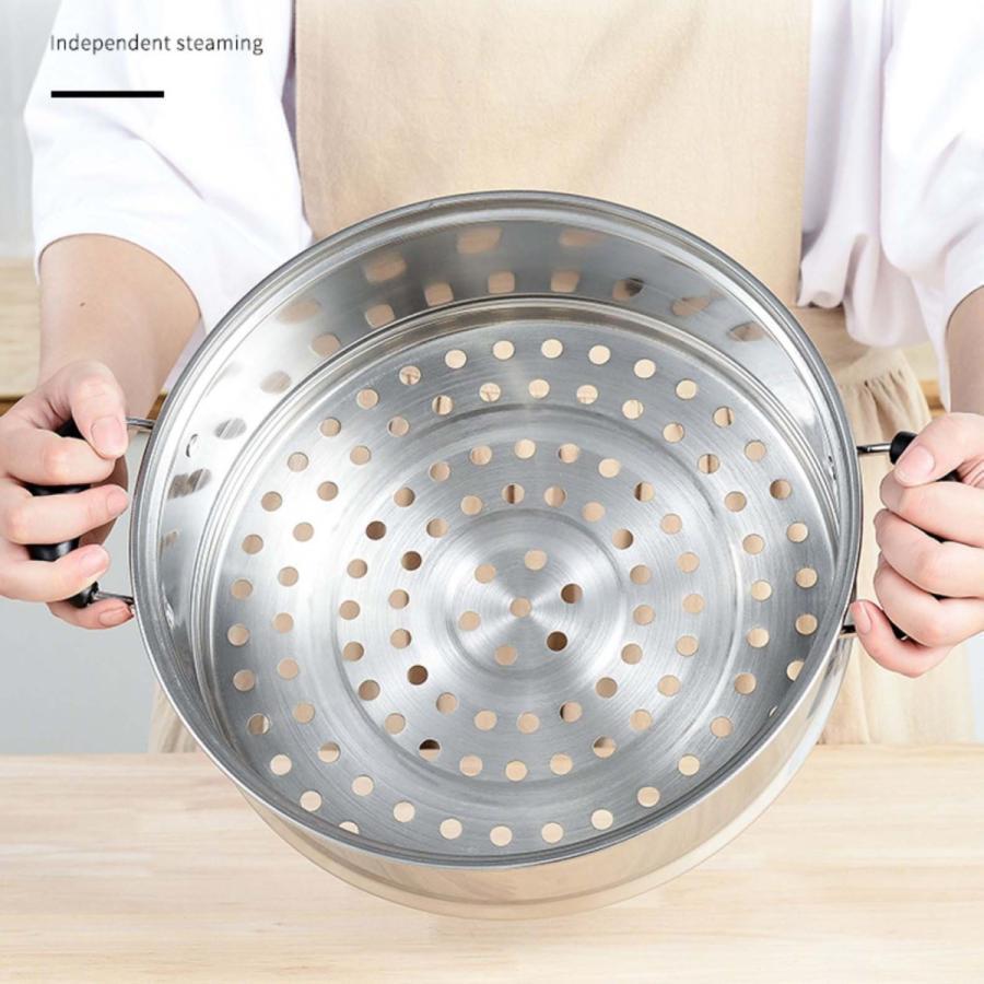 IH対応 三段 3段 蒸し器 30cm 生活用品 キッチン用品 調理器物