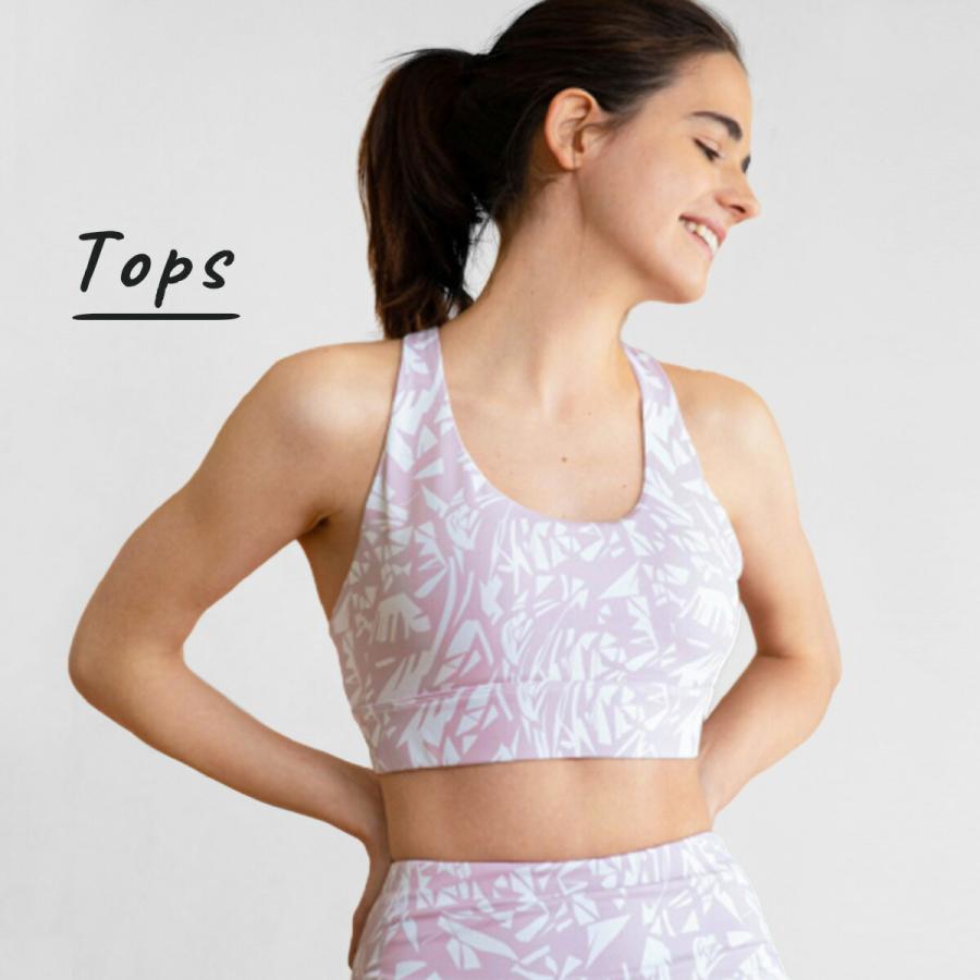 ヨガウェア 上下 別売り レディース セットアップ スポーツブラ レギンス おしゃれ ボタニカル VeroMan |  | 06