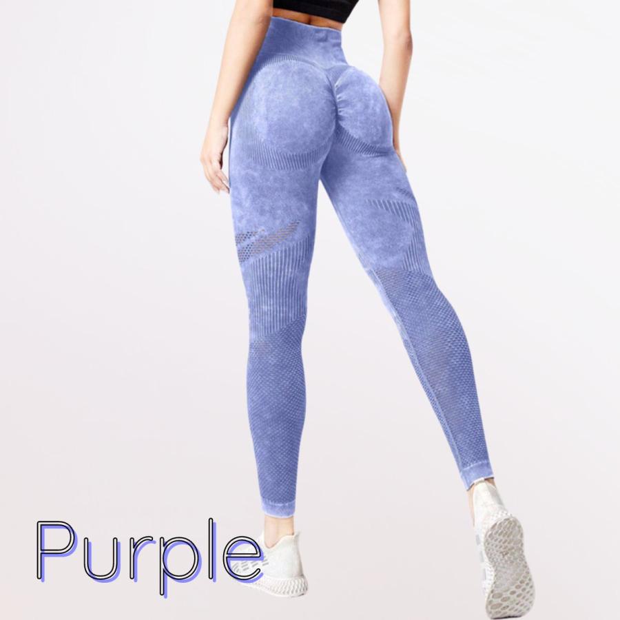 レギンス レディース 美尻 メッシュ ハイウエスト 筋トレ ロング