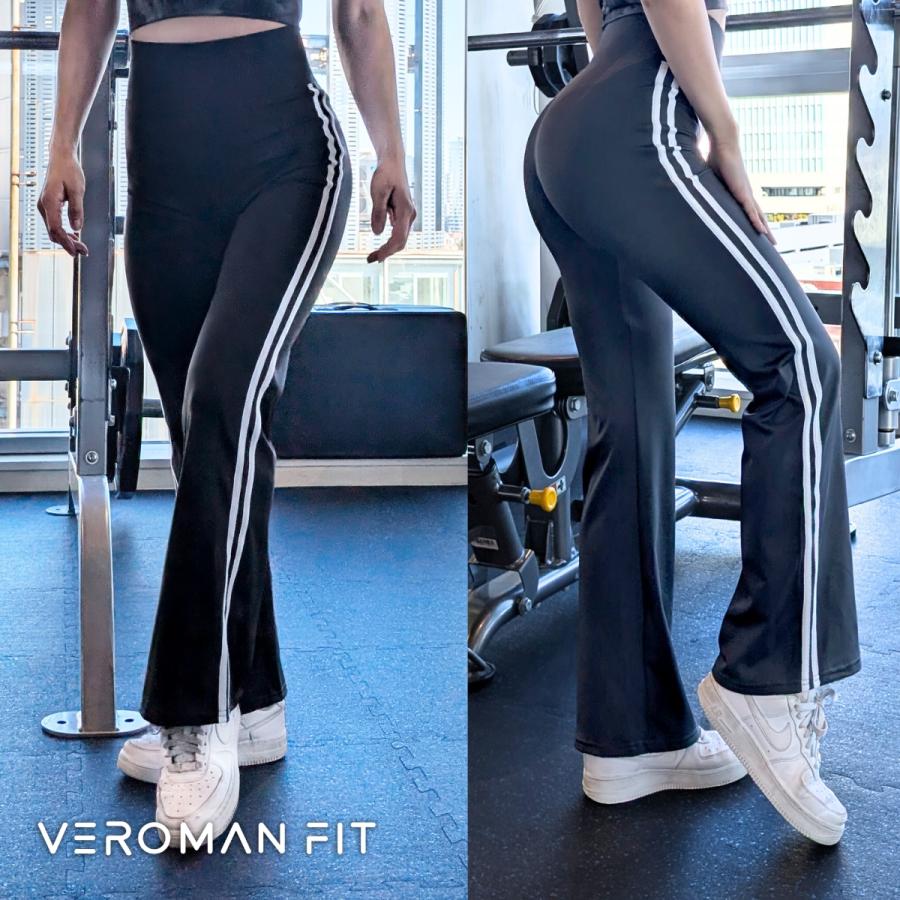 VEROMAN フレアパンツ ヨガ レギンス フレア トレーニング ジム