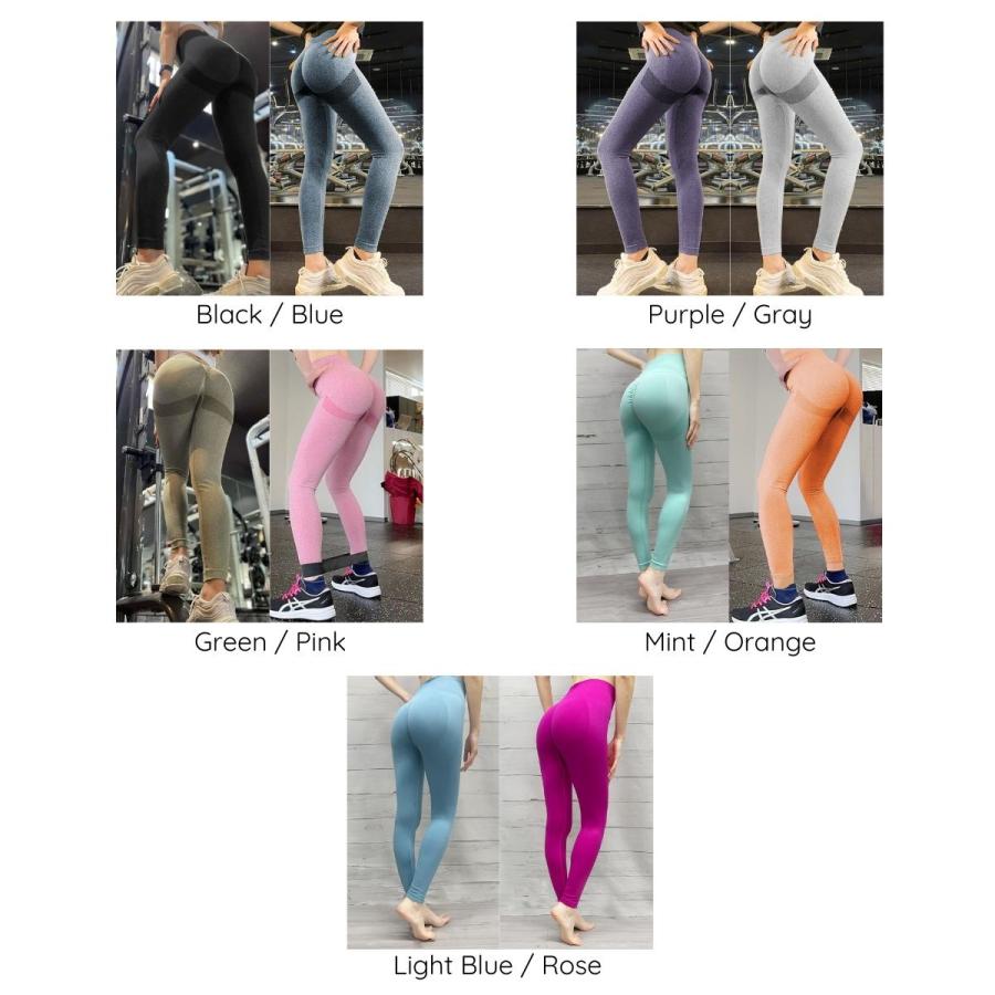 スポーツレギンス レディース 美尻 ヨガレギンス ジムウェア 2枚組 ロゴ入り ppi-lef2set VeroMan |  | 05