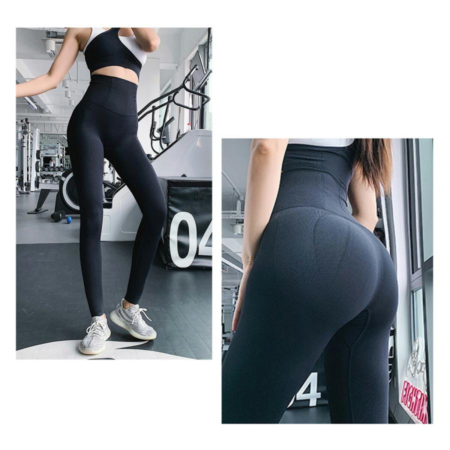 ジムウェア レディース パンツ レギンス ヒップアップ ロング丈 ハイ