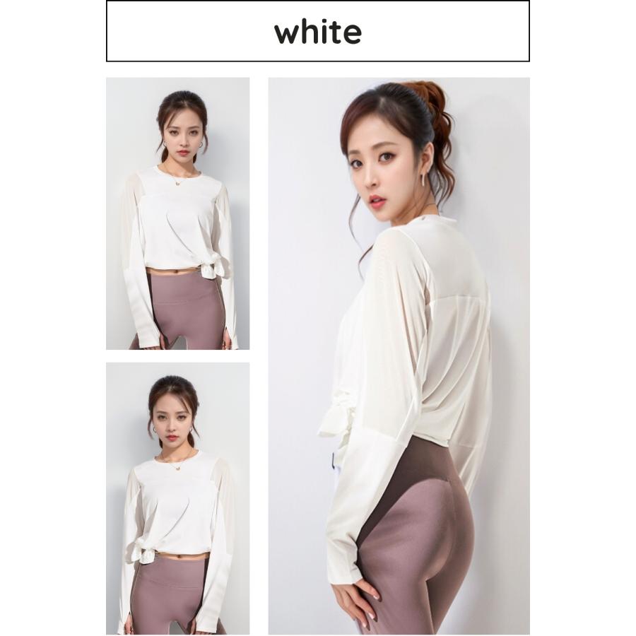 ヨガウェア トップス 長袖 ヨガトップス ヨガ 体型カバー