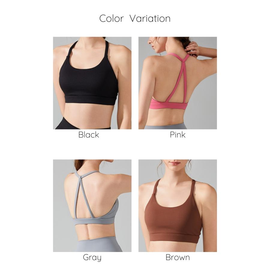 VEROMAN スポーツブラ 揺れない ヨガウェア ホルターネック トップス