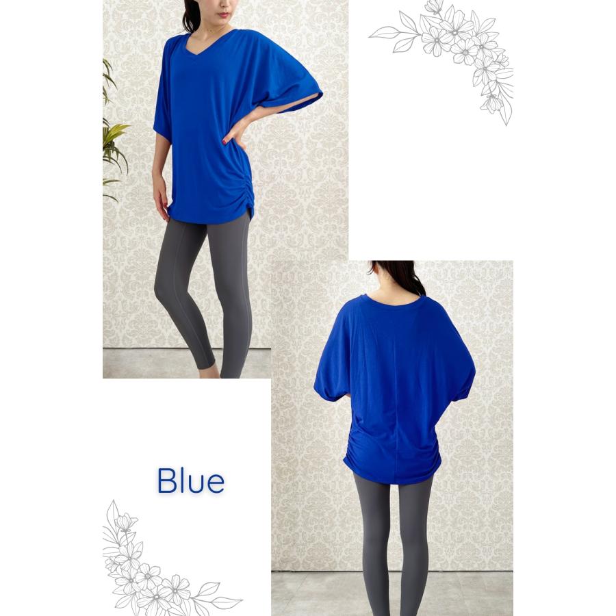 VEROMAN ヨガウェア トップス レディース 半袖 ヨガ 体型カバー