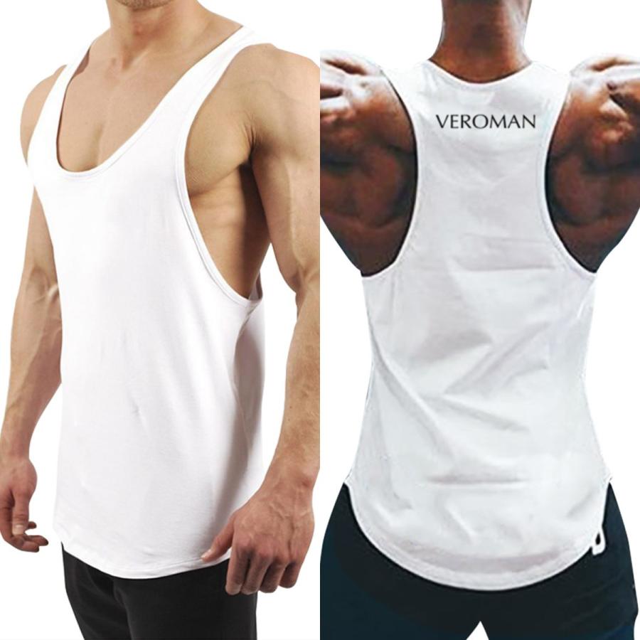 トレーニングウェア メンズ セット スポーツ タンクトップ ジム 筋トレ フィットネス 無地 黒 白 グレー カーキ Veroman Ppi Tanktop 2 Jimayan 通販 Yahoo ショッピング