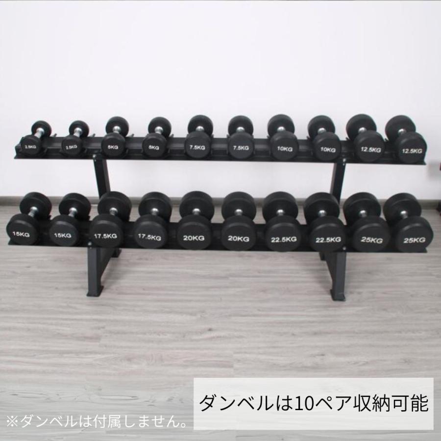 ダンベルラック 2段式 ダンベル収納スタンド ppi-tmz008 : ヨガウェア