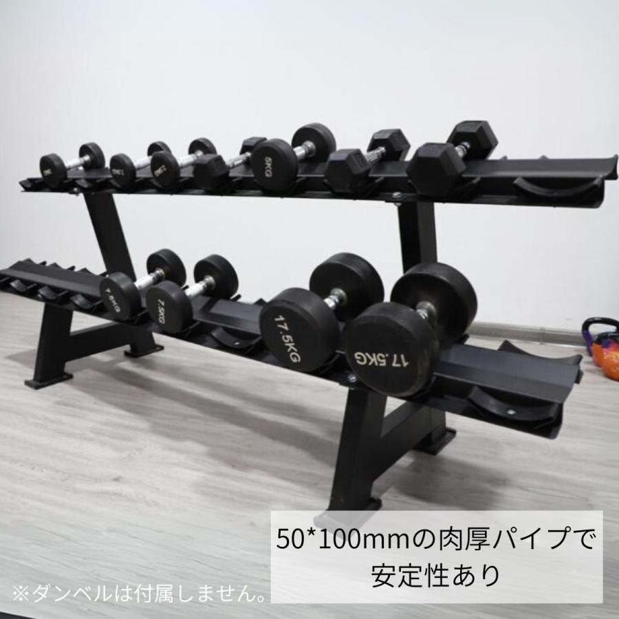 ダンベルラック 2段式 ダンベル収納スタンド ppi-tmz008 : ヨガウェア