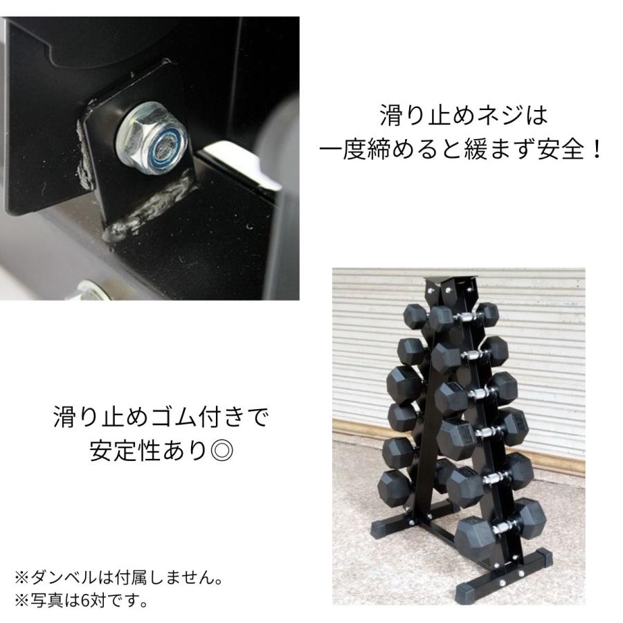 ダンベルラック 10対 A型 ダンベル収納スタンド ppi-tmz010