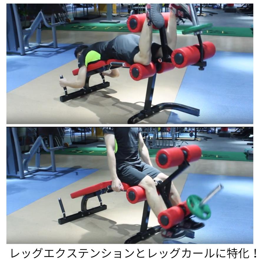 レッグエクステンション ライイングレッグカールマシン 一台二役