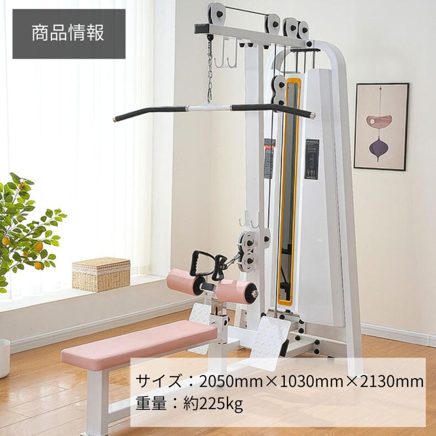 SHUA ラットプルダウン・ローイングマシン SHUA SH-G8803ラットプルダウン筋力トレーニングマシン上腕二頭