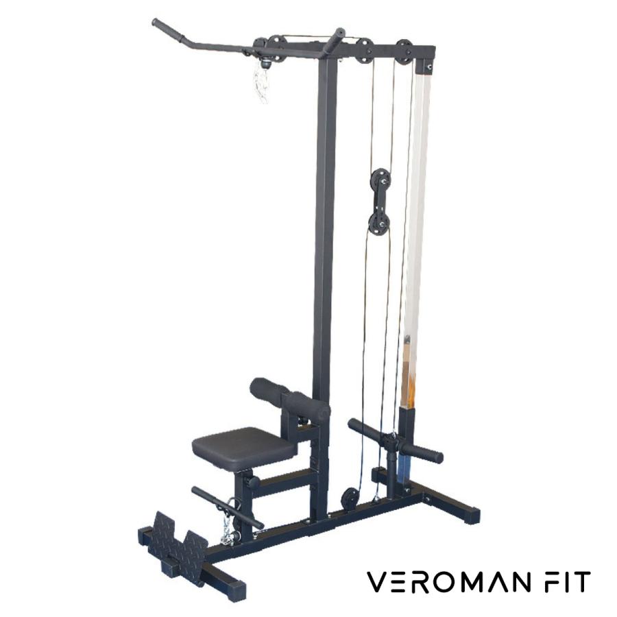 VEROMAN 1台2役 ラットプルマシン シーテッドローイング ホームジム