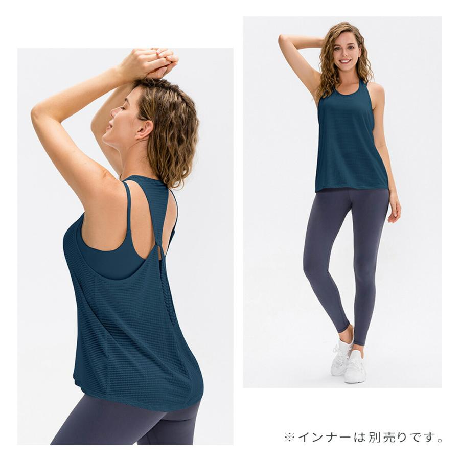 werthy ヨガウェア トップス ヨガウェア トップス ヨガ タンクトップ ホットヨガ 体型カバー
