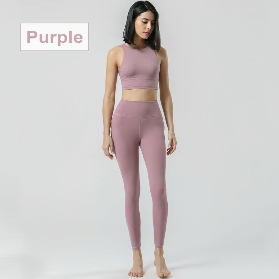 ヨガウェア レディース 上下セット おしゃれ シンプル セットアップ