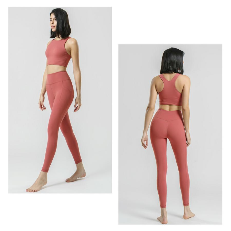 ヨガウェア レディース 上下セット おしゃれ シンプル セットアップ