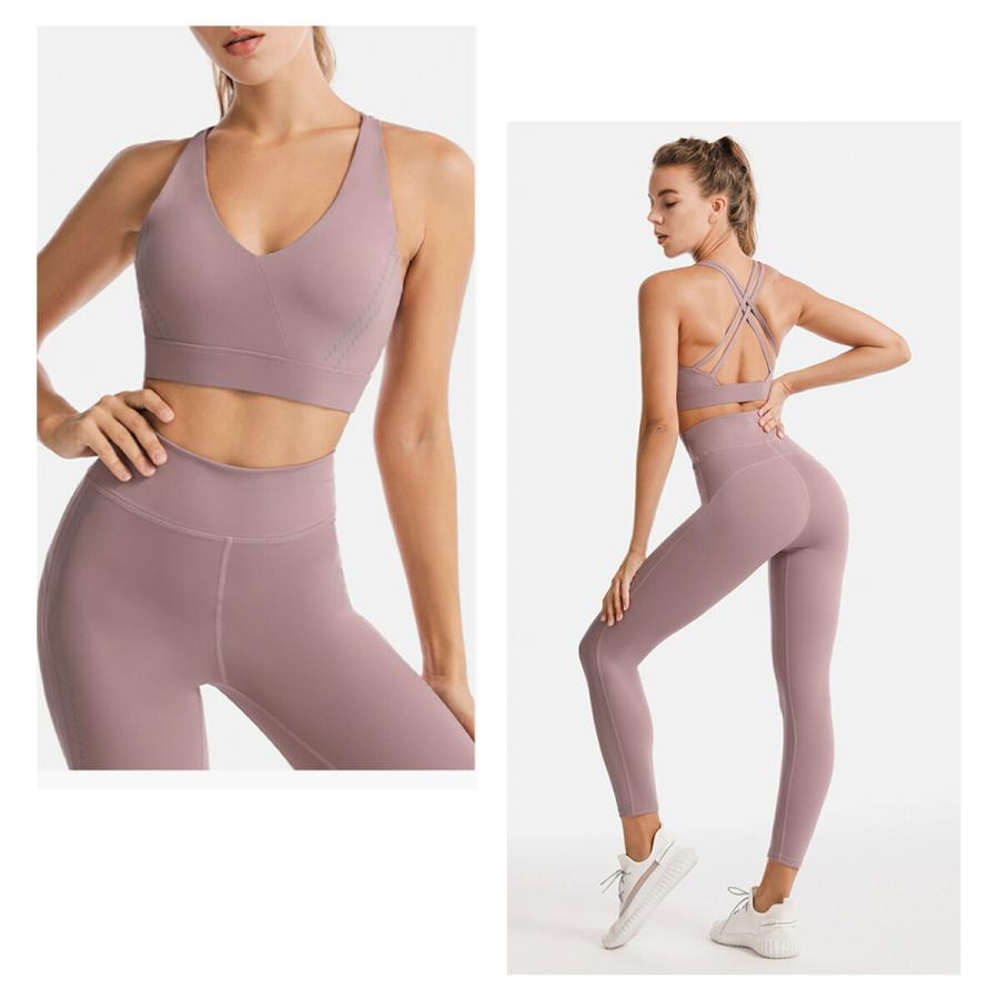 スポーツウェア レディース セットアップ スポーツブラ レギンス 吸汗