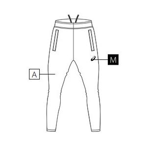 ASICS（アシックス） オーダーコンポ受注生産 トレーニングパンツ