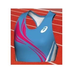 ASICS - アシックス プリントオーダーコンポ受注生み出すこと ブラジャーいの一番（レディス） 大地・駈けっくら お召しもの PX09-PO 陸上用シャツ-陸上、トラック、フィールド