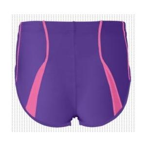 ミズノ　女子陸上レーシングショーツ　Lサイズ　パープル×サックスブルー　新品 MIZUNO（ミズノ） レディース 陸上競技 レーシングショーツ パンツ