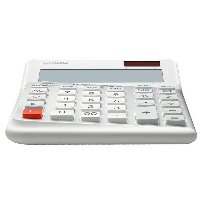 カシオ計算機 人間工学電卓 12桁 ホワイト DE-12D-WE-N :4549526614651