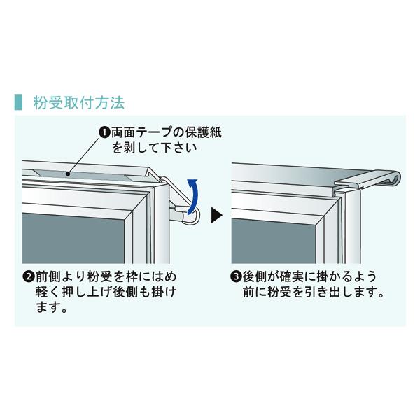 馬印　Nシリーズ 壁掛ホワイトボード 無地 スチール　NV36_3