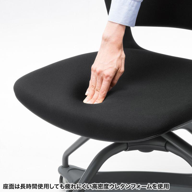 サンワサプライ　ミーティングチェア　テーブル付き(ブラック)　SNC-T165BK