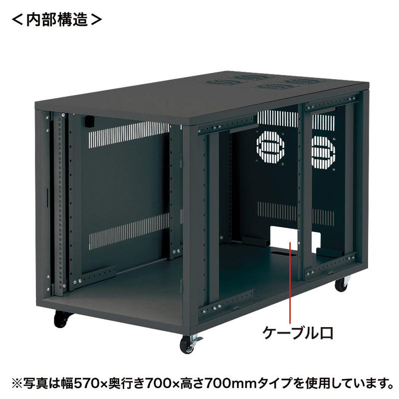 サンワサプライ　19インチサーバーボックス(9U)　奥行き600mm　CP-SVNC1_4
