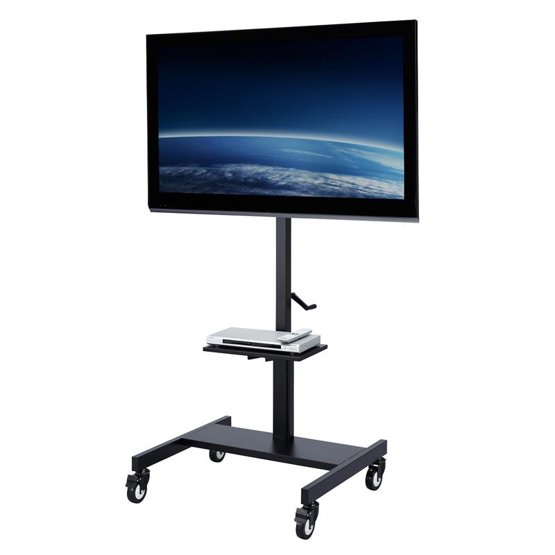 サンワサプライ　32型〜52型対応手動上下昇降液晶ディスプレイスタンド　CR-PL25BK_1
