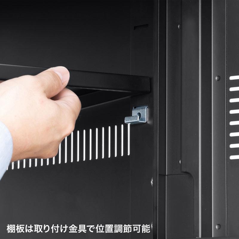 サンワサプライ 扉付き機器収納ボックス(幅450・高さ600mm・木目天板) CP-SBOX4560の画像