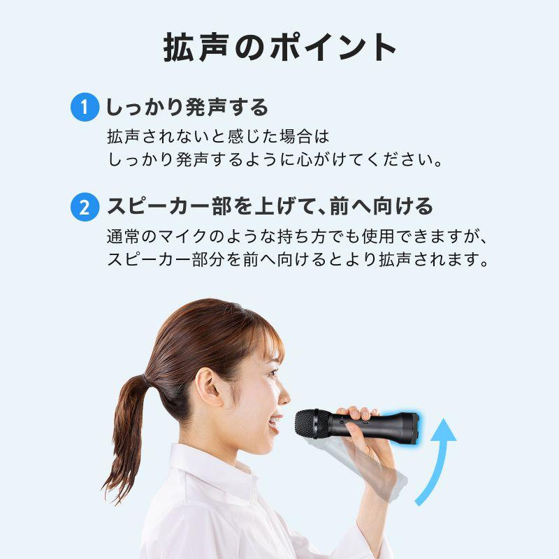 SANWA SUPPLY（サンワサプライ） ハンドマイク型ポータブル拡声器