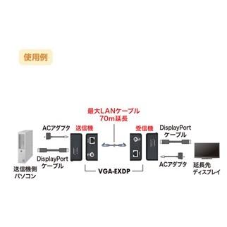 SANWA SUPPLY サンワサプライ DisplayPortエクステンダー VGA-EXDP