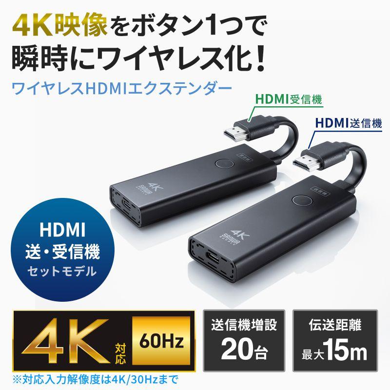 SANWA SUPPLY（サンワサプライ） 4K対応ワイヤレスHDMIエクステンダー