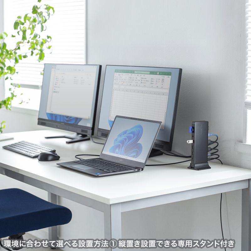 サンワサプライ ドッキングステーション USB-CVDK16 Amazon.co.jp: サンワサプライ ドッキングステーション（4K・HDMI×2