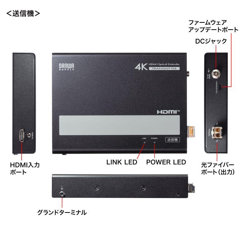 サンワサプライ 光ファイバーHDMIエクステンダー(4K対応・300m延長) VGA-EXHDFB_7