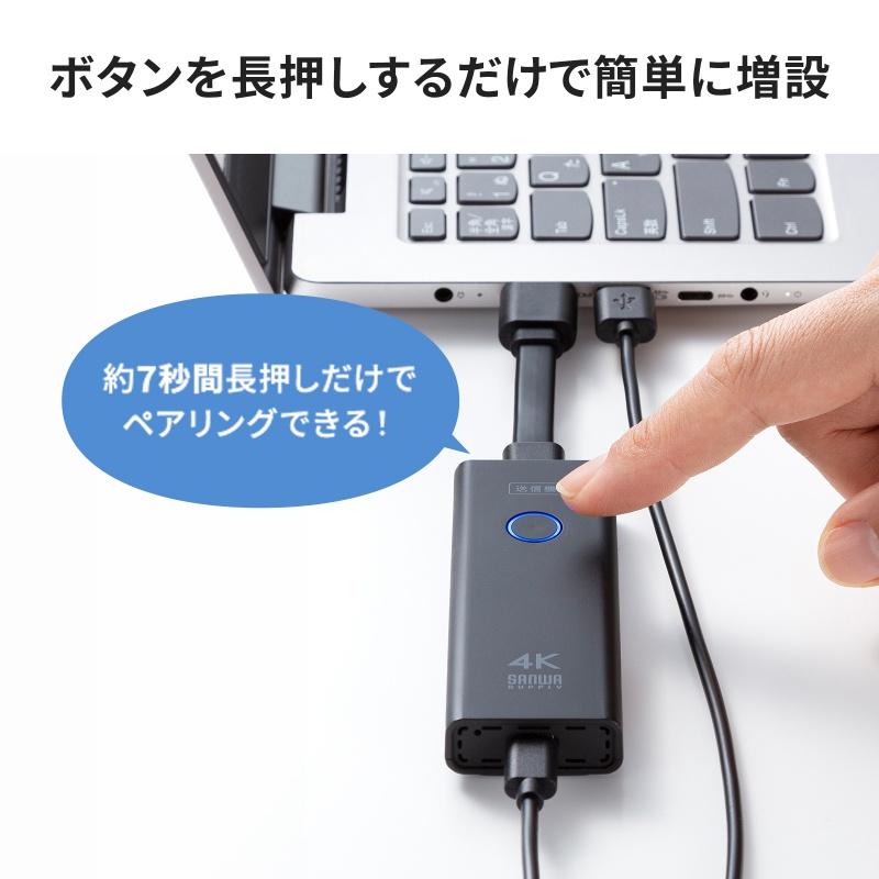 SANWA SUPPLY（サンワサプライ） 4K対応ワイヤレスHDMIエクステンダー
