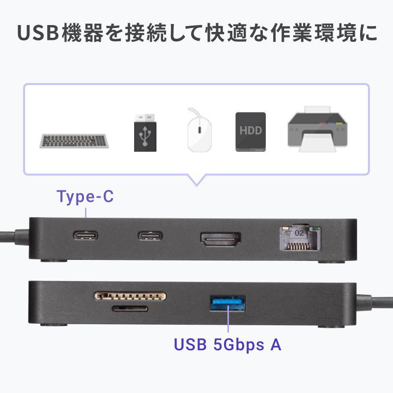 SANWA SUPPLY（サンワサプライ） USB Type-C ドッキングステーション