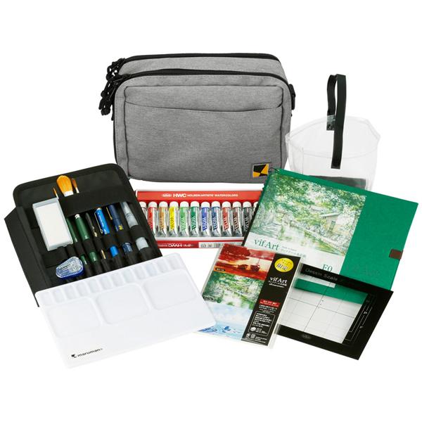 水彩画キット Amazon.co.jp: ミニ水彩パレット 水彩画キット 水彩用のスケッチ