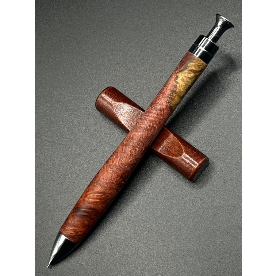 こぶた工房　紅木　極上杢　シャープペンシル 新品 こぶた工房 紅木 極上 アウトレット シャープペンシル0 5