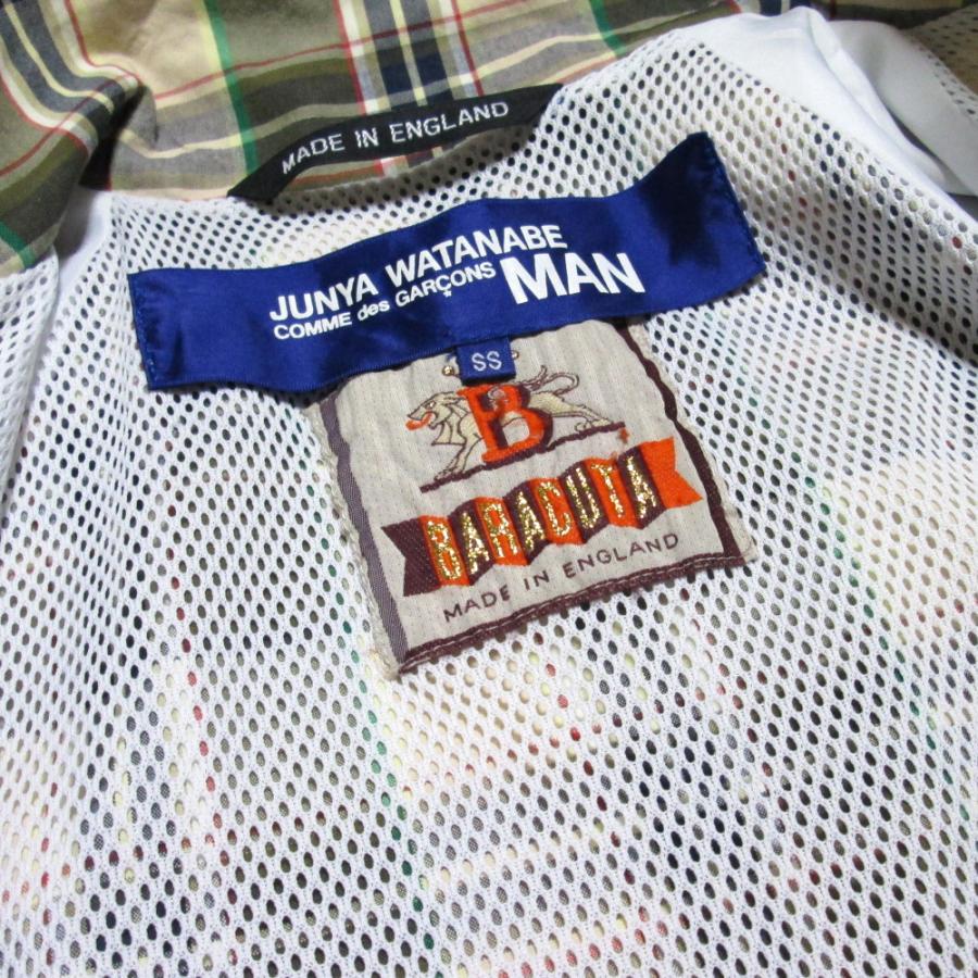 ジュンヤワタナベ コムデギャルソン マン ジャケット SS ベージュ チェック JUNYA WATANABE MAN 美品 COMME des GARCONS×BARACUTA ジュンヤ