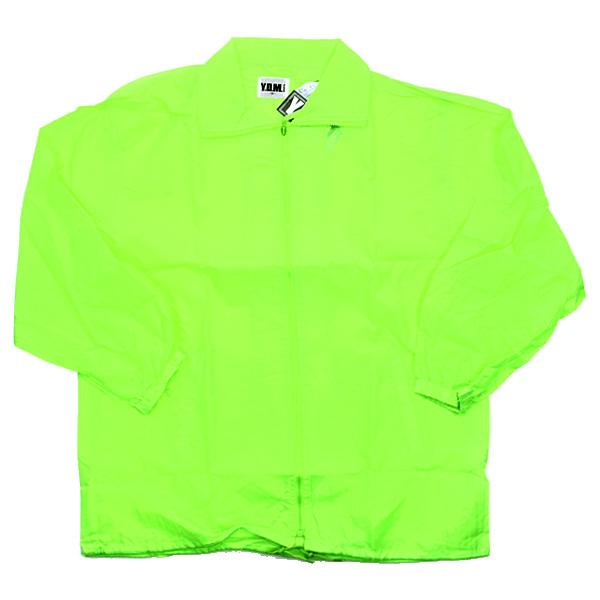 イベント ウインドブレーカー 蛍光カラー ハーフコート ウィンド