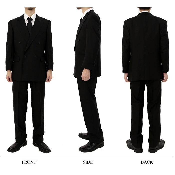 ダブル礼服 ２ツ釦ブラック フォーマル スーツ ダブル パンツアジャスター機能付き 礼服 濃染加工 深みブラック メンズ セレモニー 結婚式 冠婚葬祭 黒 礼服 甚平家 通販 Yahoo ショッピング