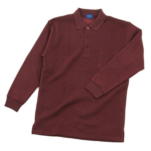 トレーナー ポロ衿 ポロシャツ 裏起毛 メンズ スウェット 部屋着