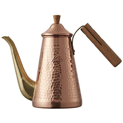カリタ Kalita コーヒーポット 銅製 スリム 銅 木柄ハンドル 0.7L