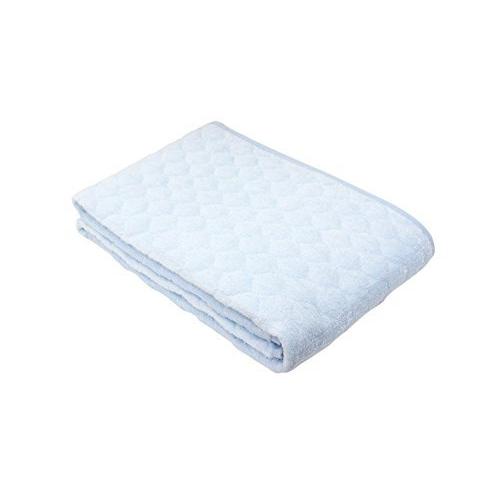 希少 京都 ロマンス小杉 表生地 ブルー 敷きパッド ウォッシャブル ダブル パイル 敷きパッド