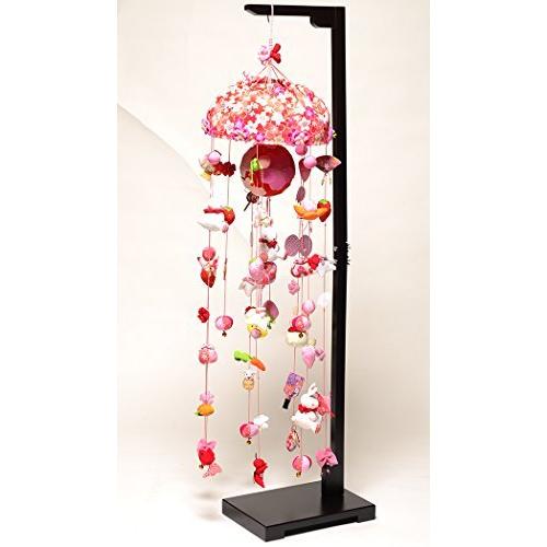 日本最大の つるし雛 手毬と桜うさぎ（大）：スタンド付 つるし飾り