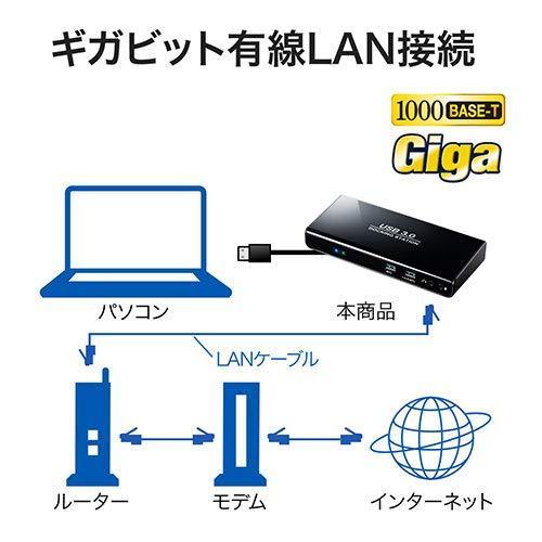 イーサプライ USBドッキングステーション USB3.0 HDMI/DVI出力 ギガビット有線LAN USBハブ EZ4-VGA009｜jincha｜08