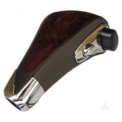 ランクル80 中後期用 ウッドコンビシフトノブ 茶木目+ベージュレザー